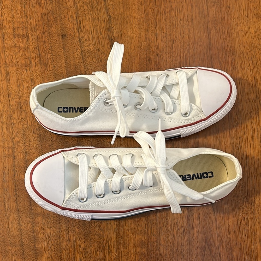 Converse Chuck Taylor All Star White Low Top Sneakers - Picture 10 of 10
